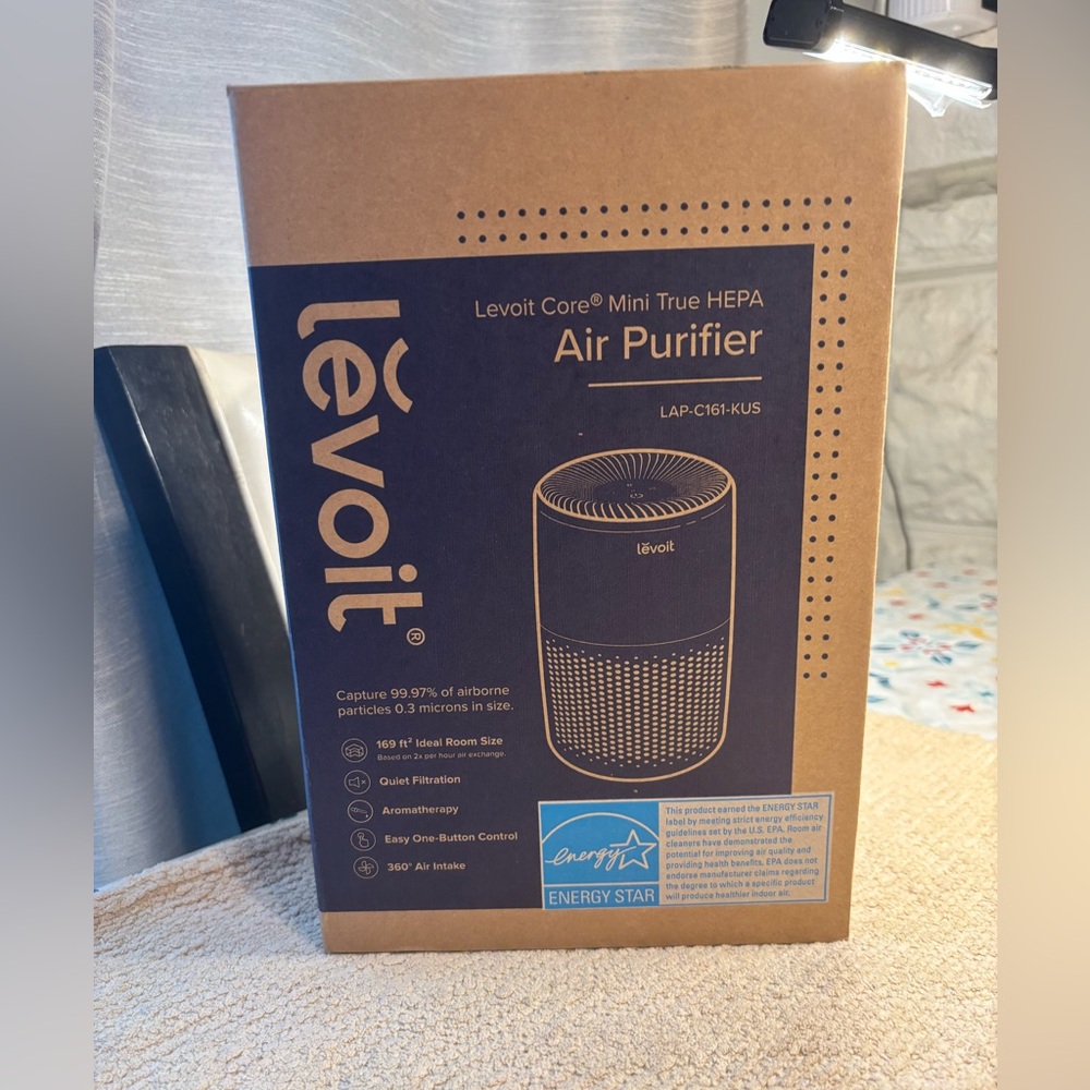 Levoit Core Mini True HEPA Air Purifier - Black